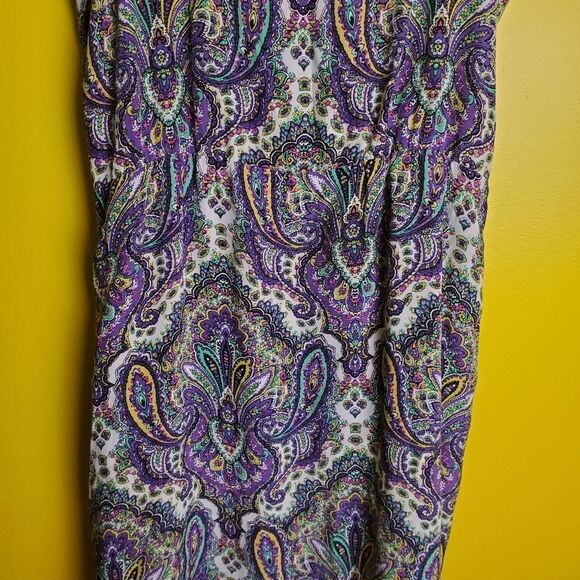 J. Crew Silk Paisley Dress Size 4 - Picture 4 of 11
